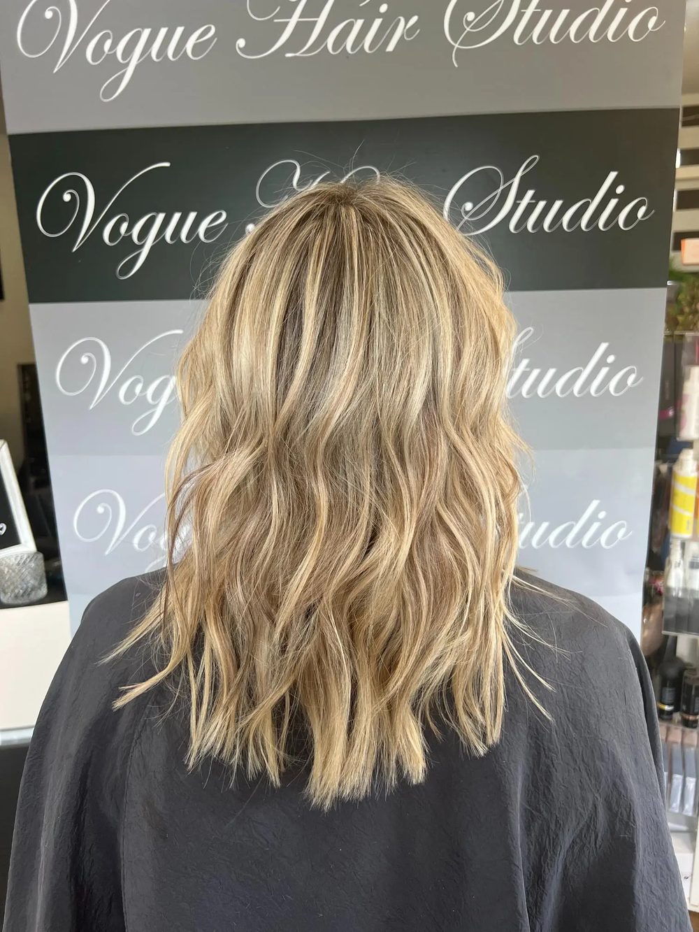 Balayage blonde transformation at Vogue Hair Studio